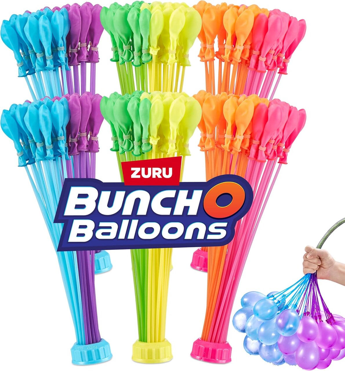 6 Pack Rapid-Filling Self-Sealing Tropical Colored Water Balloons